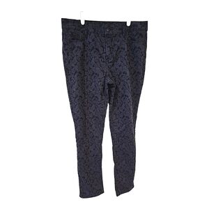 NYDJ Lift Tuck technology brocade leggings jeans sz 12 Short